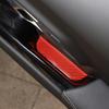 Red Real Carbon Fiber Window Lift Groove Mat Trim For Toyota Supra A90 19-24