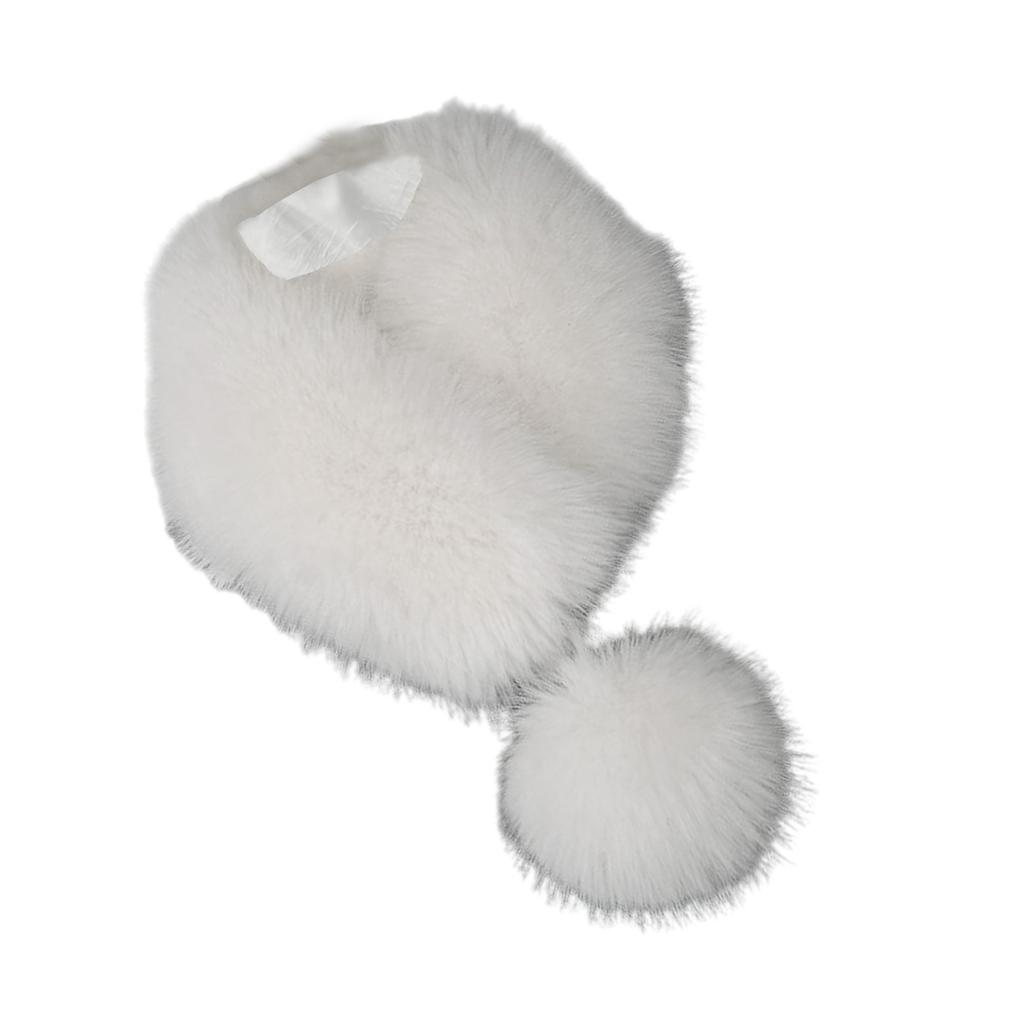 Furry Furs Warm Scarf for Winter Decorative Neck Gaiter Faux Furs Shawl Adult Teens Warm Neckwear Winter Thick Scarf