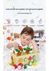 Wooden Educational Farm Orchard Toy with Building Blocks, Insect Catching, and Radish Pulling Activities