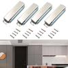 4Pcs Magnetic Door Catch Cupboard Door Magnets Heavy Duty 40KG Pull Balcony Door Magnetic Catches Stainless Steel Door Closer