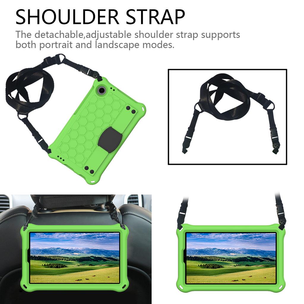 For Blackview tab 60 8.7 inch Kids Safe Case Shockproof EVA Tablet Cover Stand Shell Funda with Shoulder Strap