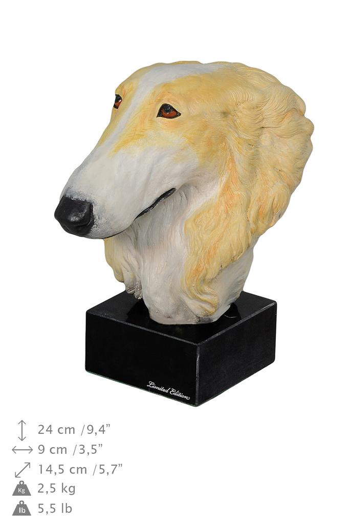 Borzoi, Russian Hunting Sighthound, Russian Wolfhound - Painted Figurine, Statue, Figure, Made by the Artist, Brand Art-Dog