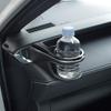 Tsuchiya Yac Air Conditioner Drink Holder for the Passenger for Toyota 80 Series Harrier (SY-HR12) Seat, Black/Silver,
