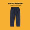 Boys Girls Kids Elastic Waist Solid Casual School Uniform Long Suit Pants