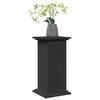 VidaXL Pedestal with Storage Black 31x30x60 Cm Engineered Wood, Display Case, Display Stand, Presentation Shelf, Stand 854617