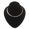 Torques Punk Colar per Donne Collana Choker Personalità Collana Circolare Punk Gioielli Gotici Oro Bijoux