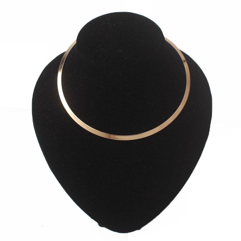 Torques Punk Colar per Donne Collana Choker Personalità Collana Circolare Punk Gioielli Gotici Oro Bijoux