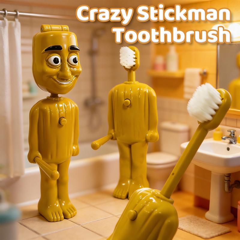 Fashnics Children Toothbrush Italian Brainrot Tung Tung Tung Sahur Soft Nylon Bristle Toothbrush Protable Travel Cartoon Teeth Brush Gift