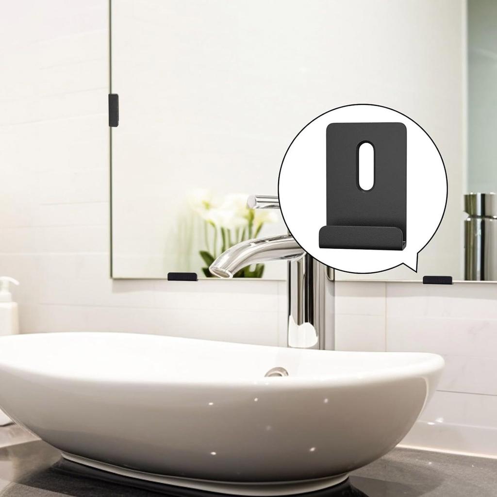 Convenient Mounting Solution Square Glass Clamps Glass Clamps Simple Install Hardware Set for Bathroom & Office Glass