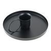 Gold Black Iron Candle Holder with Handle Round Candlestick Stand Home Dining Table Wedding Decorations Birthday Christmas Gift