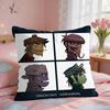 GGorillaz Band Anime Cushion Cover Square Short Plush Pillow Case Living Room Sofa Home Decor Funda X