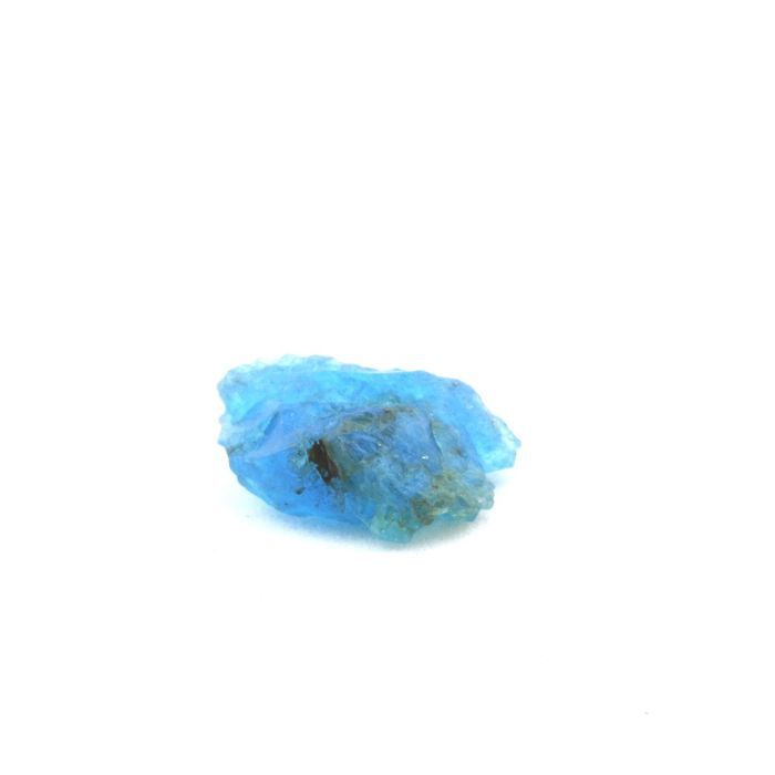 Pierres et Minéraux. Apatite bleu neon. 3.5 ct. Betroka, Anosy, Madagascar.