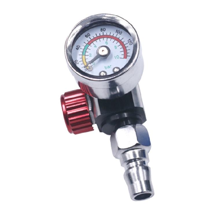 Practical 1/4” Spray Guns Air Pressure Regulator Gauge for Air Spray Guns Tools