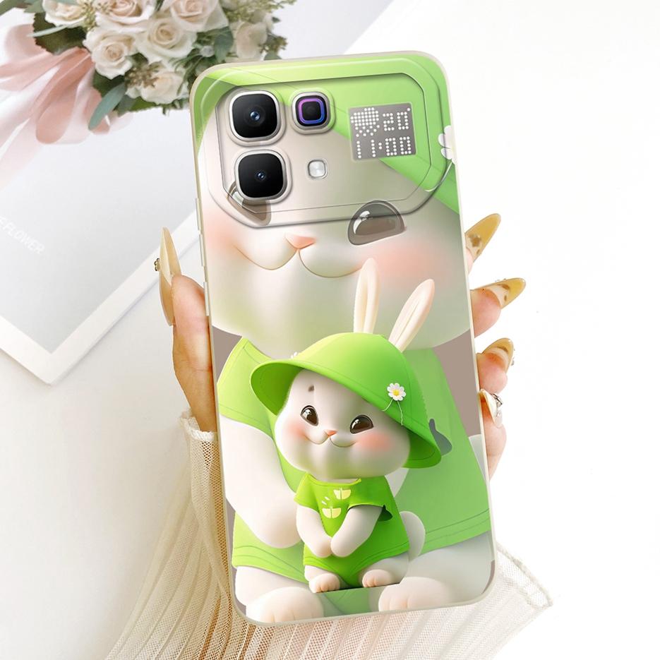 For Infinix Note 60 Pro Case X6878 Cute Dog Rabbit Cover Shockproof Soft Silicone Case For Infinix Note 60 Pro Note60 X6879 Bags