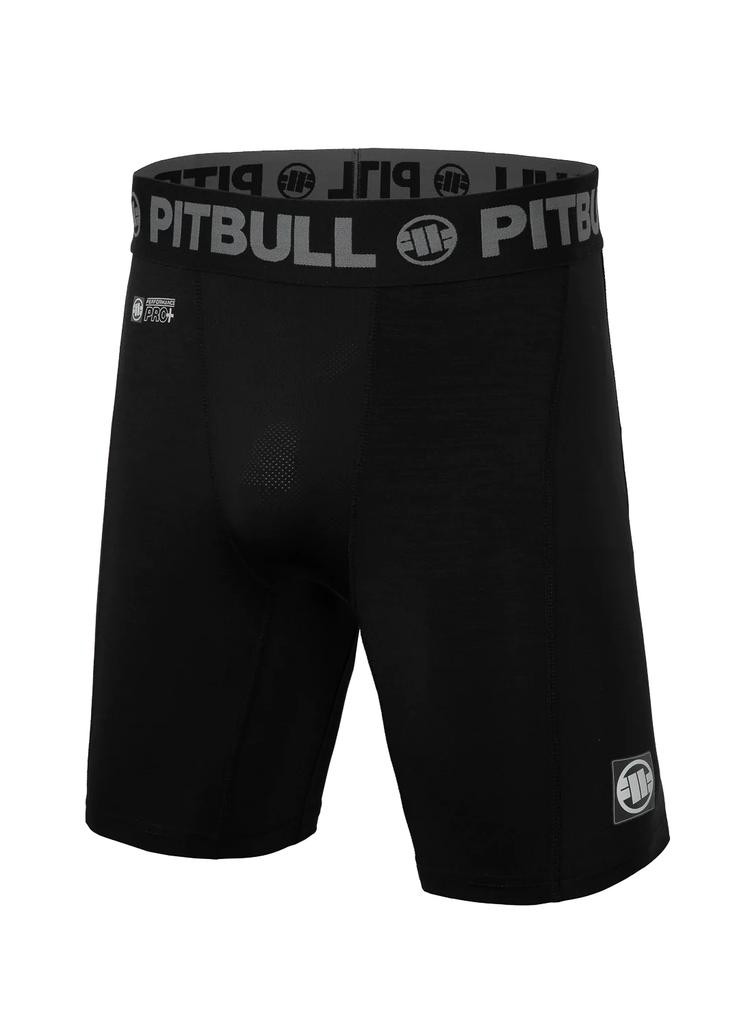 Pitbull Nové logo kompresní kraťasy Černá L