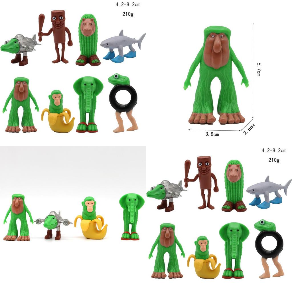 Shanhai Jing Pvc Handcraft Figurines With Shoed Shark Figures For Collectors Display