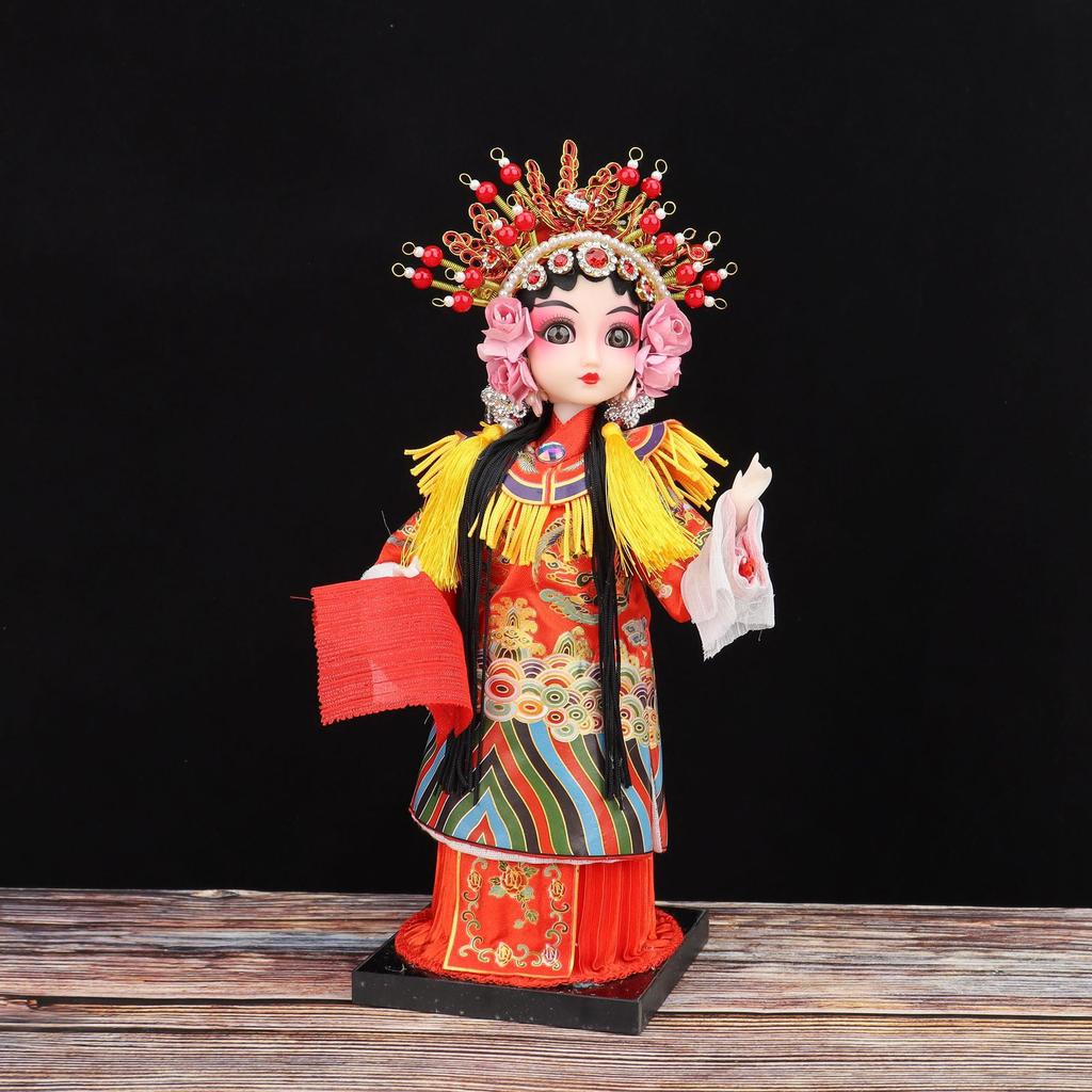 Q-Version Peking Opera Mini Doll, Chinese Traditional Character Home Decor Gift