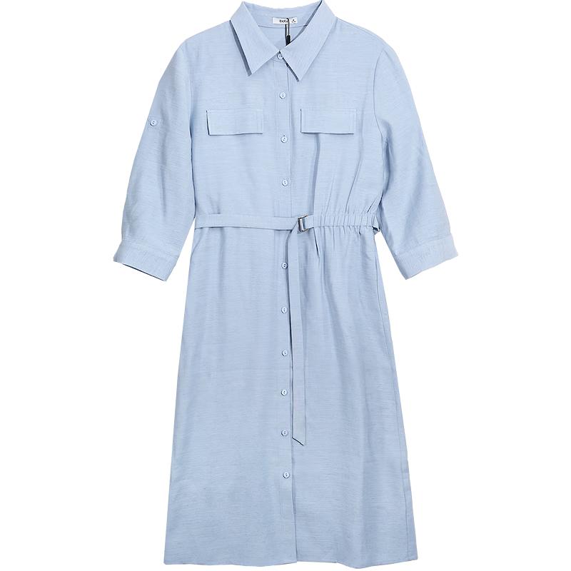 Betu Women s 2026 Spring Adjustable Waist A-Line Dress S