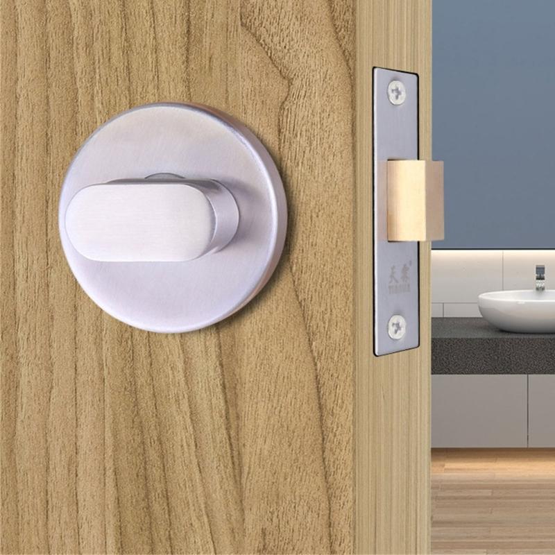 Öffentliche Toilettentürverriegelung mit rot-grünem Besetzt-Frei-Schild, Toilettenkabinentürriegel für öffentliche Toiletten