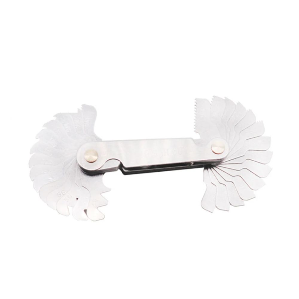 Screw Gauge set Thread Pitch Gage set 52 blades 60 degree metric 55 degree Whit Worth Lock device center gauge