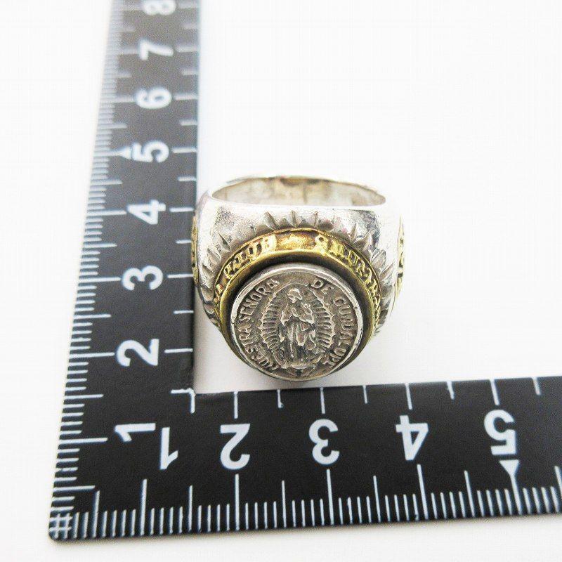 Used FIGMART Figmart No. 21 Ring Mexican Maria College Silver 925 Brass Accessories Antique Vintage Processing FIG-fr0374