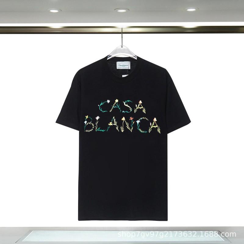 Casablanca Graphic T-Shirt Teen Boys Short Sleeve Loose Fit 2025