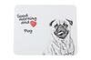 Pug - Mouse Pad with Print, Personalized Dog-themed Mouse Pad, Unique Gadget for an Office Worker by Art-Dog Brand