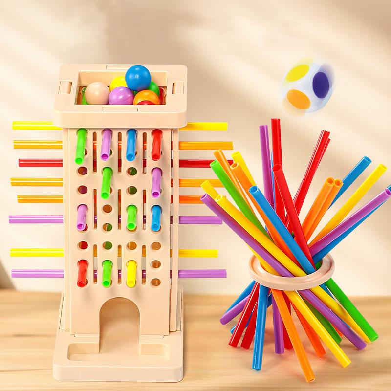 Wooden Stick Game, Colorful Educational Toy for Cognitive Developm