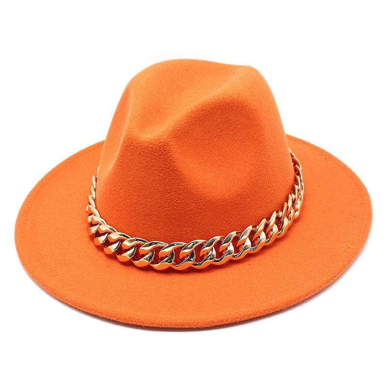 Hat Ladies Jazz Hat Seasonal British Chain Retro Top Hat Ladies Wool Gentleman Hat