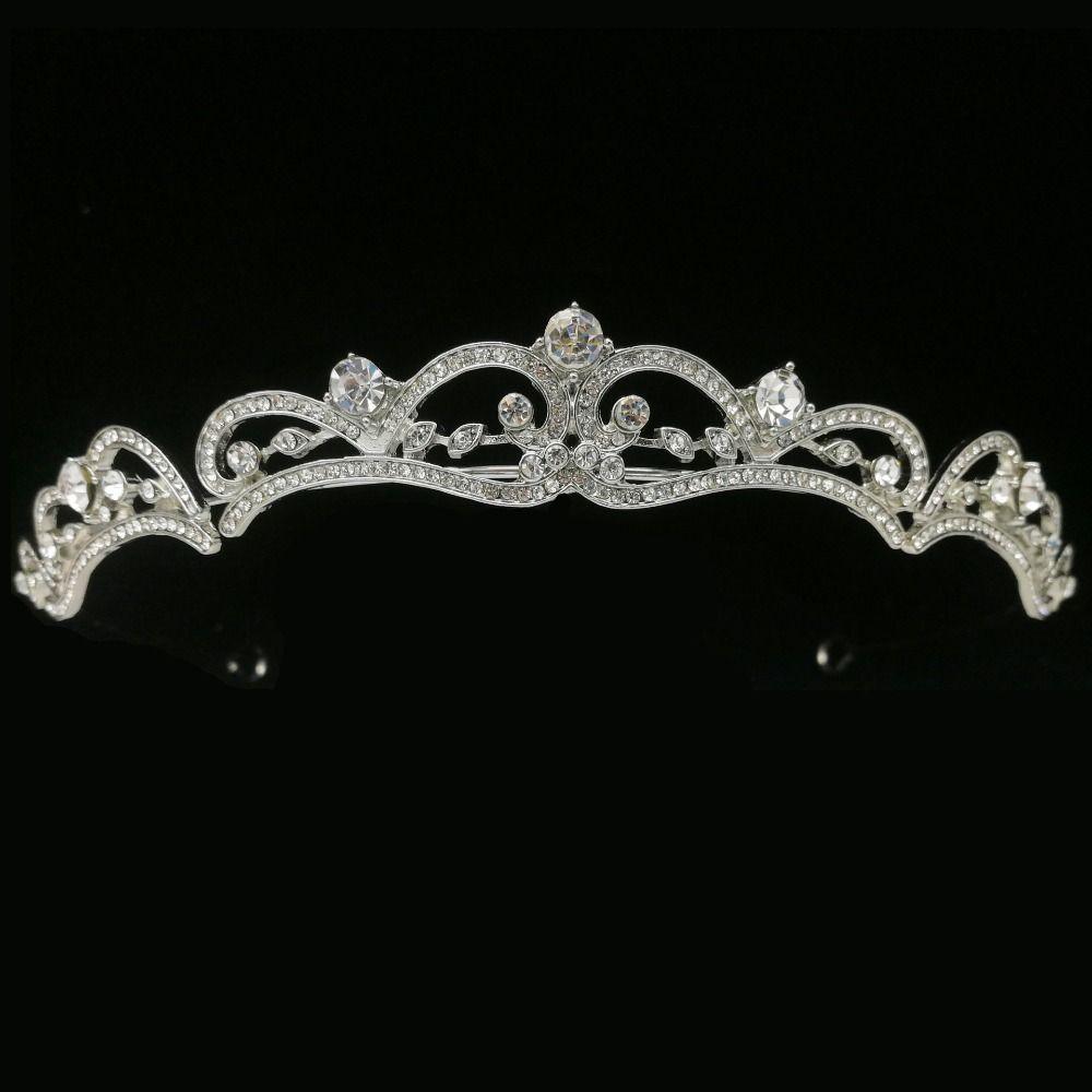 Stage Wedding Exquisite Princess Baroque Crown Rhinestone Diadem Women Luxury Tiara Bridal Jewelry