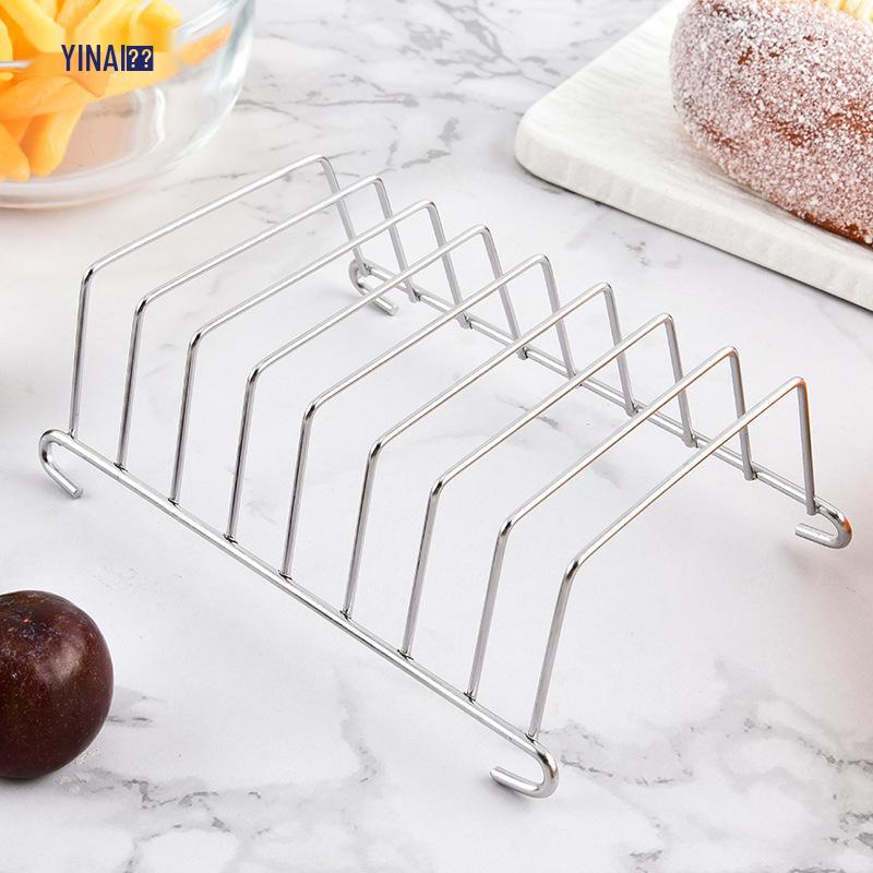 Edelstahl Heißluftfritteusen Zubehör: Toasterständer & Grill für Scheibenbrot