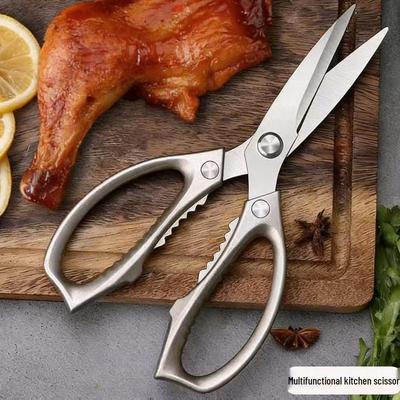 Ciseaux de cuisine multifonctionnels style allemand: Ciseaux Robustes en Acier Inoxydable pour Couper les Os de Poulet et Vider le Poisson