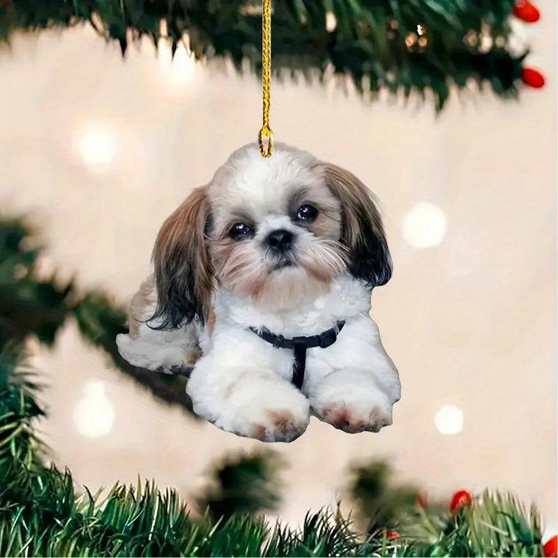 3pcs/set Dog Series Car Interior Rearview Mirror Decorative Pendant