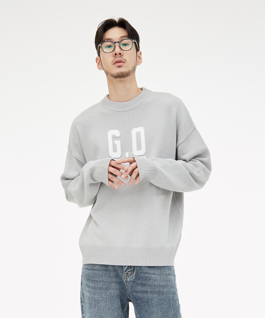 GIFTORIGINAL (Unisex) Go Love Knit Gray