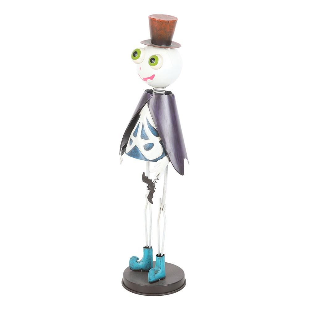 Something Different Metal Skeleton With Top Hat Ornament
