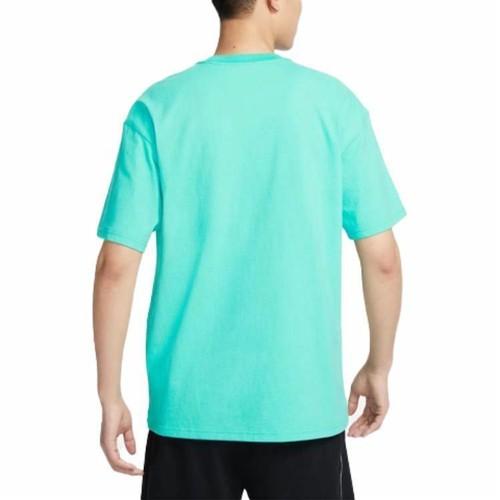 Nike Letter Print American Style Loose Fit Short Sleeve T-Shirt for Men in Green