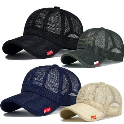 Casquette de baseball entièrement en maille, séchage rapide, rafraîchissante, chapeau de randonnée, golf, casquettes ajustables, casquettes de camionneur, hommes, femmes, été, chapeau de soleil, respirant