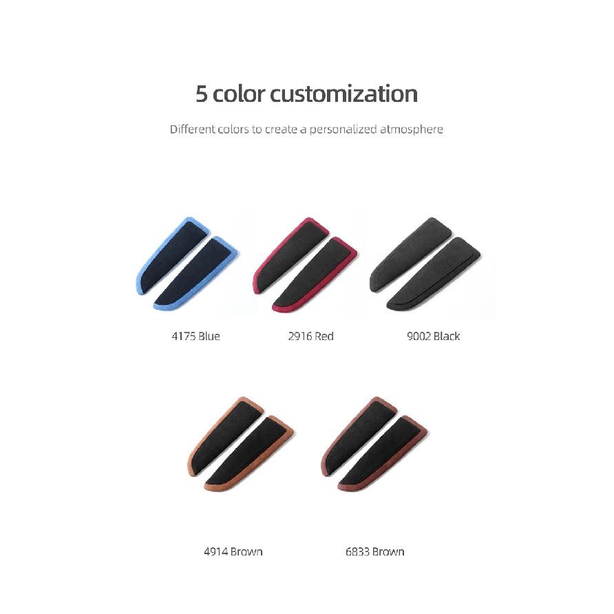 For Tesla Model Y Juniper 2025 Model 3 Model X Model S Made of Alcantara Car Door Armrest Pad Elbow Support Pillow Accessories