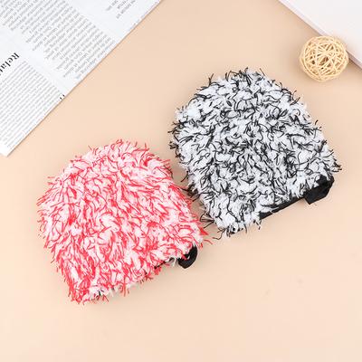 1 Pièce Gant de Lavage de Voiture en Microfibre à Poils Longs Double Face avec Poche à Doigts Mitaine de Lavage de Roue de Voiture Pour Nettoyage de Voiture Détailing Auto