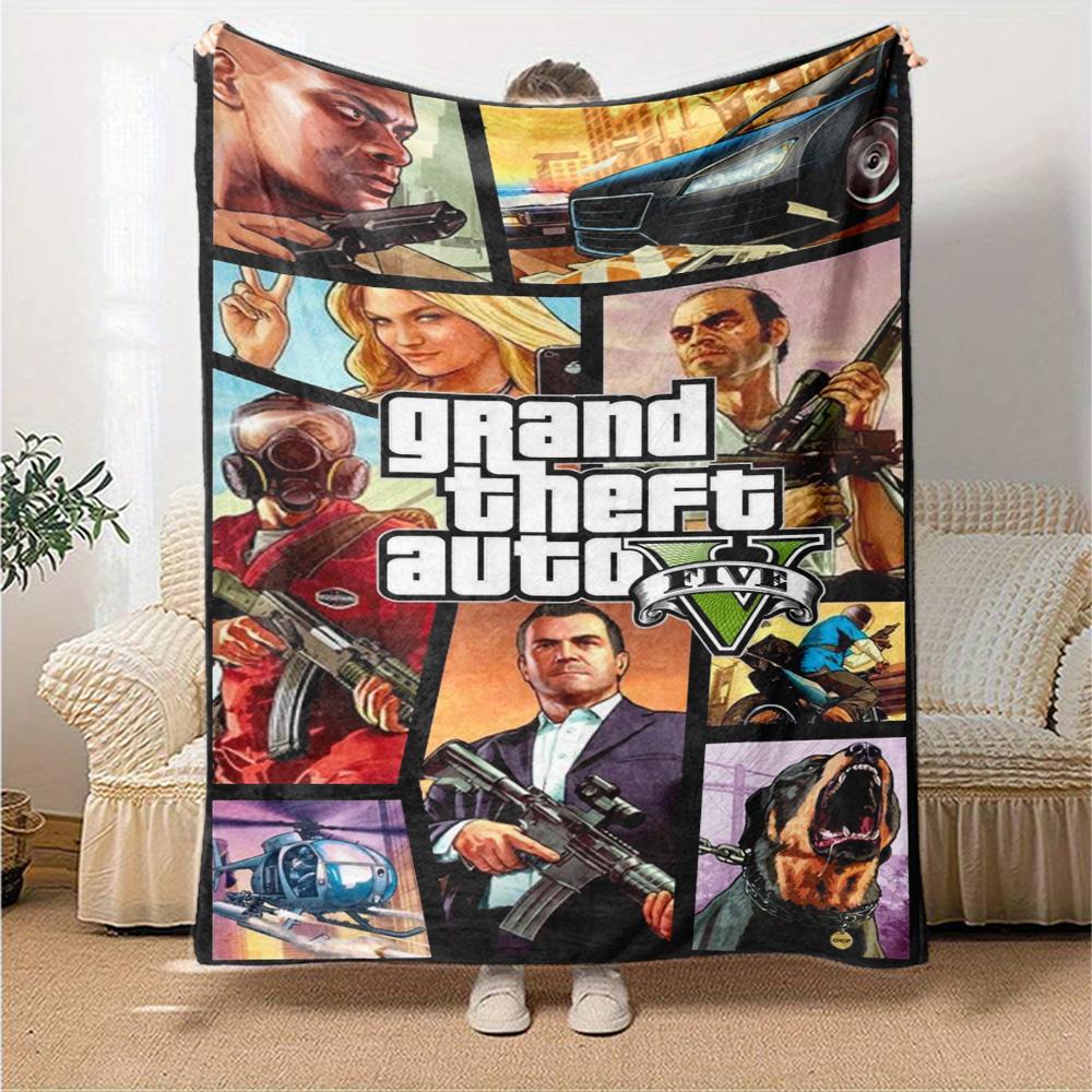 Grand Theft Auto Blanket Ultra-Soft Perfect for Chair Bedding Office Chair for All Seasons Warmthful Decor Gift for Travel Home Birthdays