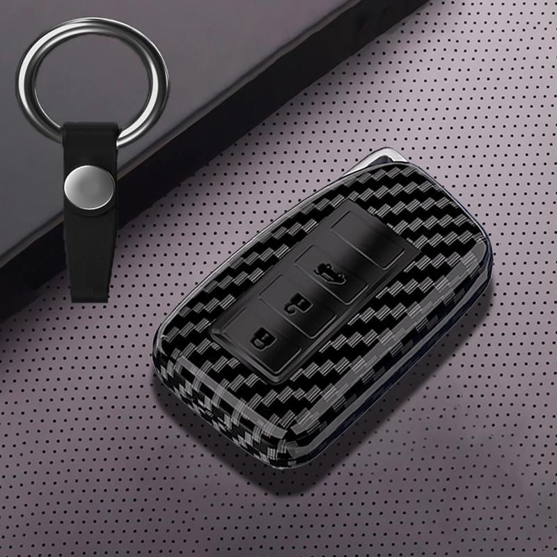 Carbon Car Key Case Cover For Lexus Rx350 Nx300 Es300H Rx450H Gs300 Gx470 Is250 Es350 Lx570 Gx460 Nx300H Is300H Shell Fob Holder