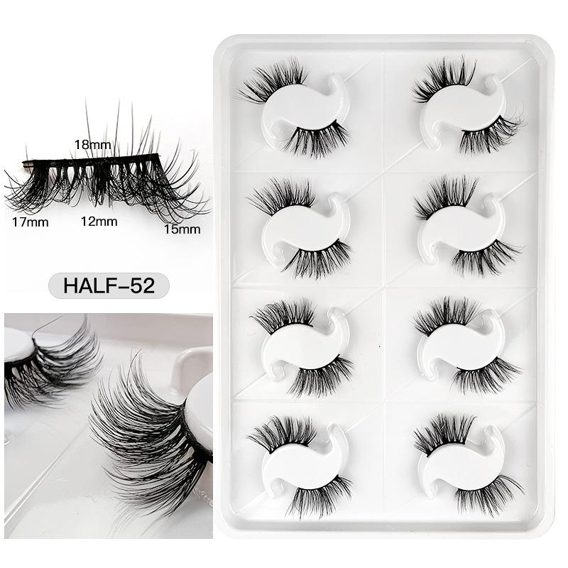 

Fried Hair Half-Eye False Eyelashes 8 Pairs Semi Fales Eyelashes