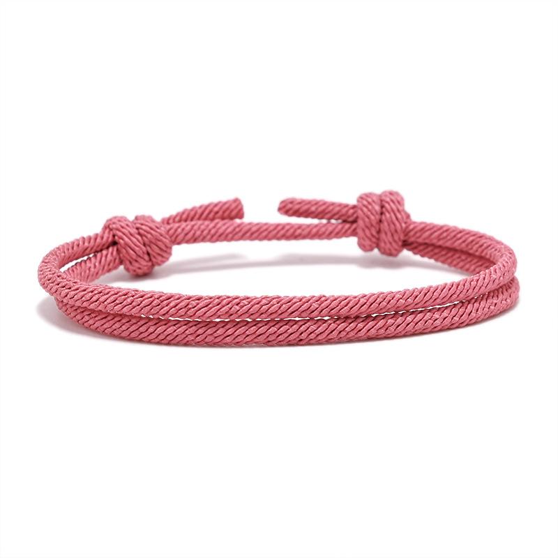 Meetvii Simple Milan Rope Bracelets Men Women Handmade Adjustable Red Thread Couple Bracelets Best Friend Gift Jewelry