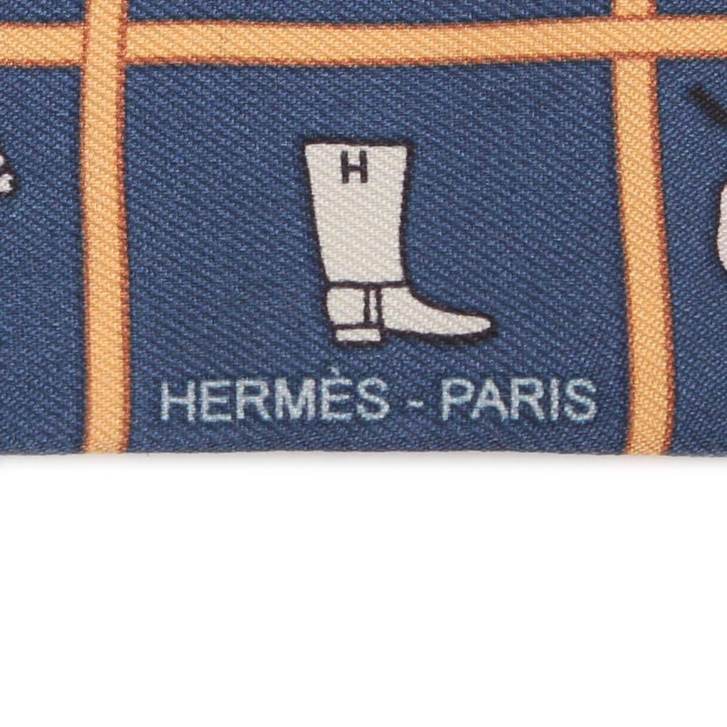 Scarf Bandana Twilly Multicolor Navy H061356 S 22 [Hermes] Women's [Item]