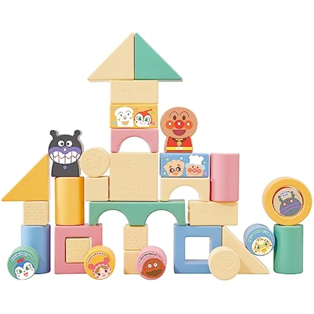 Agatsuma (AGATSUMA) Anpanman Tsumiki Born from Natural Blessings Rice DX (Target Age: 0 months an...