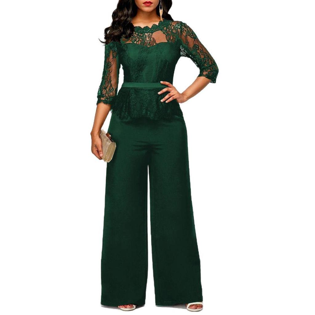 European & American Women's Sexy Lace Jumpsuit - New Summer Collection