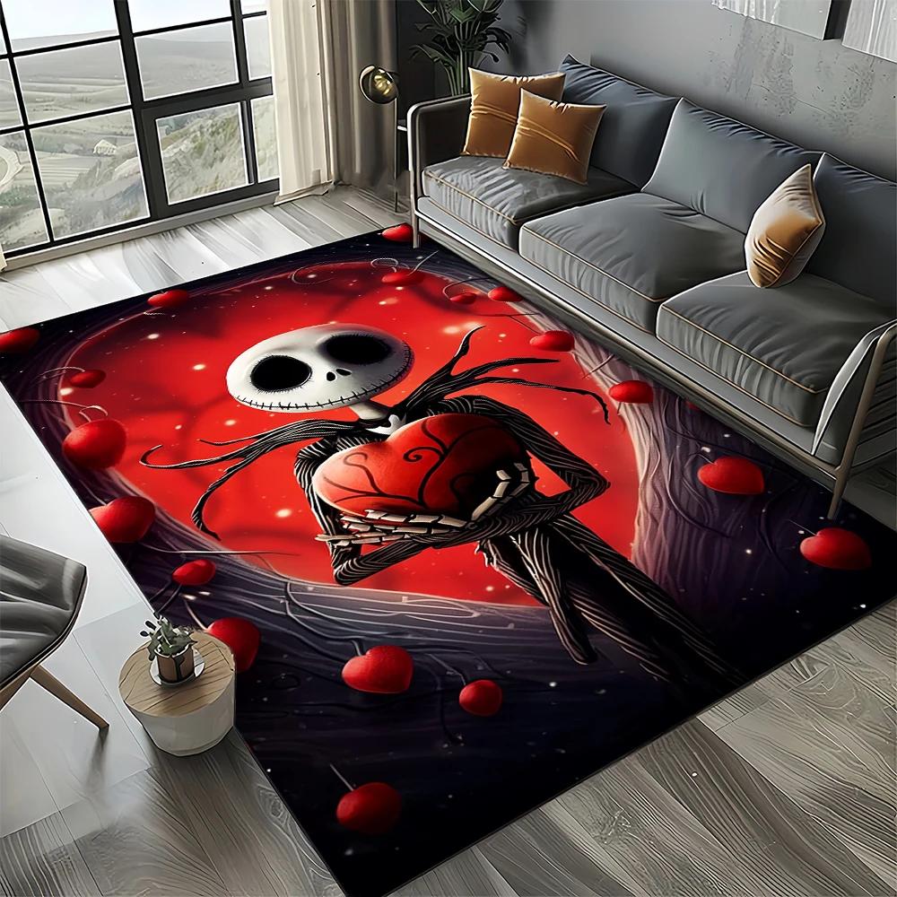 2025 New Christmas Cartoon The Nightmare Before Gift Carpet Rug for Bedroom Living Room Home Sofa Decoration,kid Decor Floor Mat