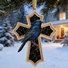 Yousheng Bird Christmas Ornament Christian Symbol Hanging Decoration Bird And Faith Token Ornament for Xmas Tree Entryway Living Room Holiday Decor