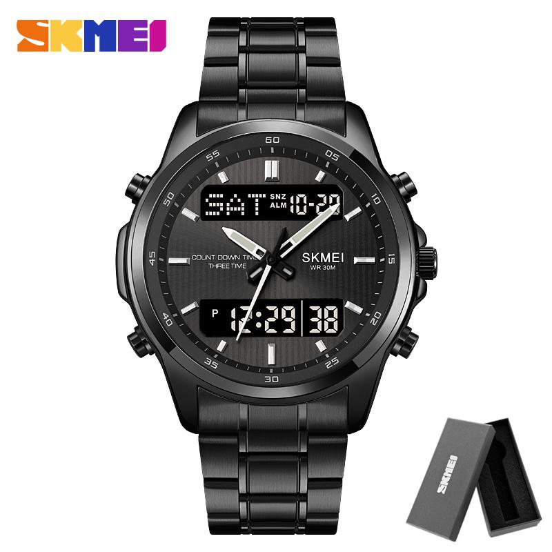 Skmei 2049 Backlit Sport Waterproof Alarm Clock 3 Time Men's Watch Countdown Timer Digital Watch Fashion Watches
