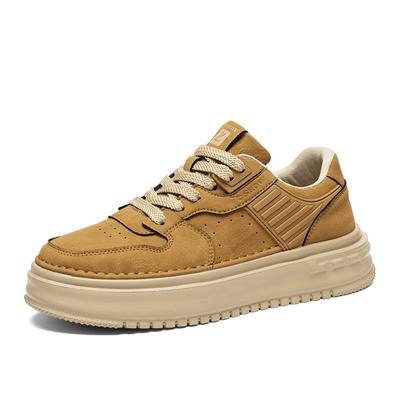 Autumn Waterproof and Non-slip British Retro Casual Leather Shoes Board Shoes Platform Heightening Sports Shoes